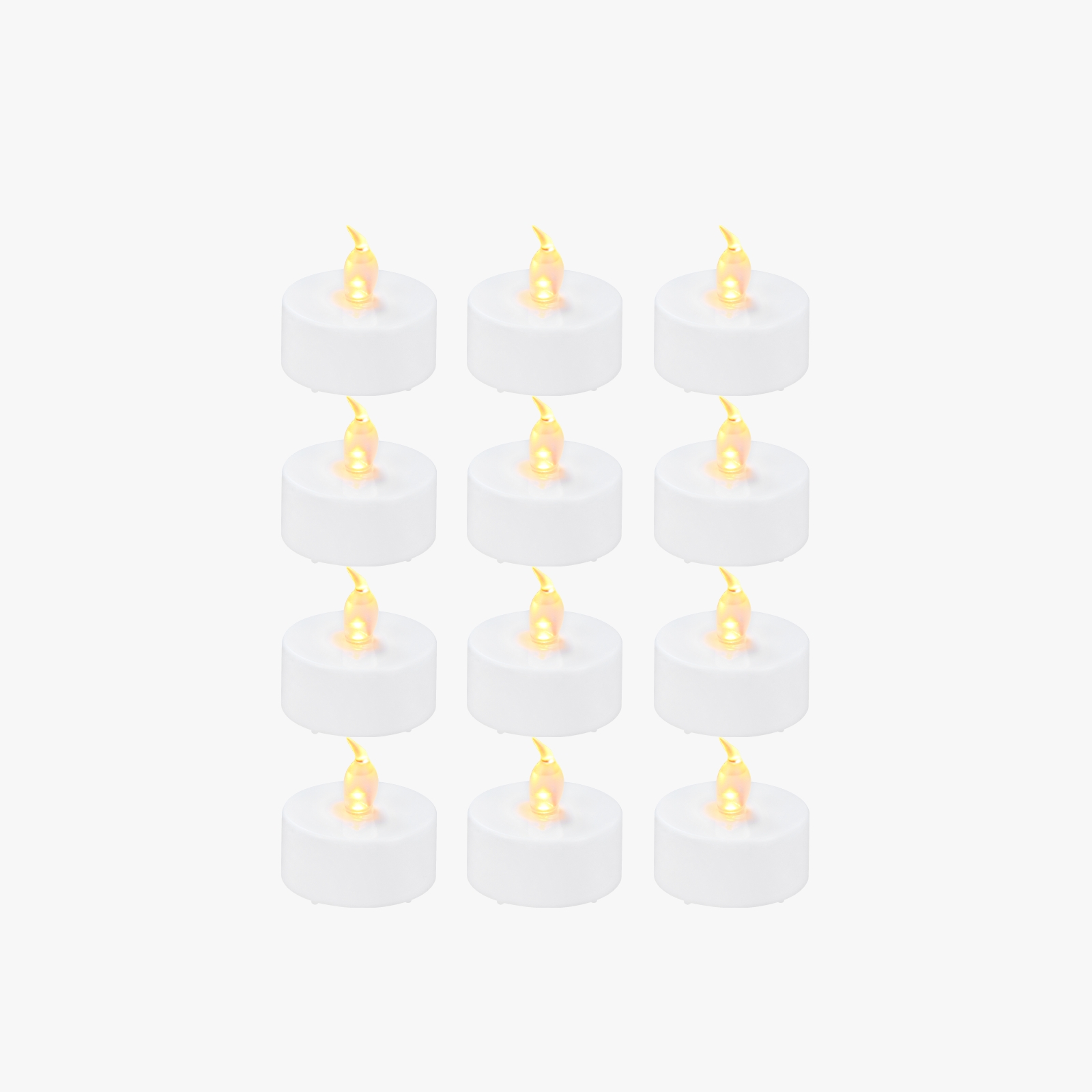 Набор LED-свечей тёплый жёлтый (12 шт.) Bambu Lab  (LED Flame Tea Light Candle Set Warm Yellow (12pcs))