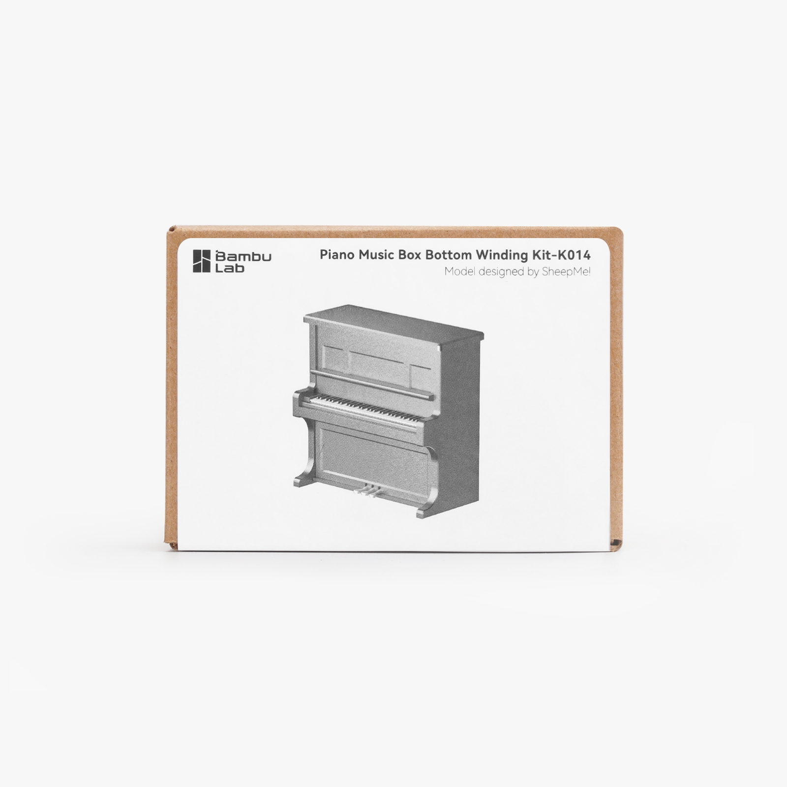 Музыкальная шкатулка с нижним заводом Bambu Lab  (Piano Music Box Bottom Winding Kit)