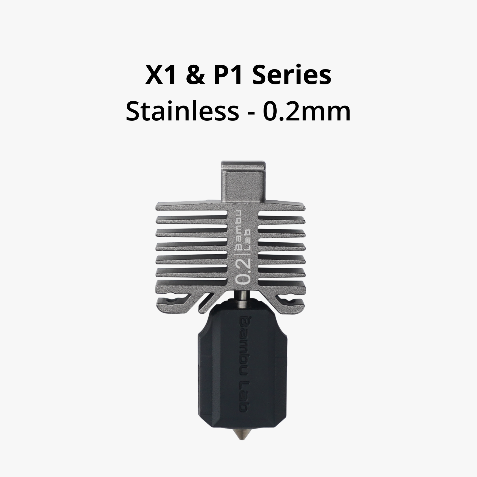 Хотенд — нержавеющее сопло 0.2 мм Bambu Lab для P1P,P1S,X1C  (Hotend with stainless steel nozzle-0.2 mm)